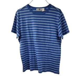 Paul Harris Design Blue Striped Top - Women's Medium
